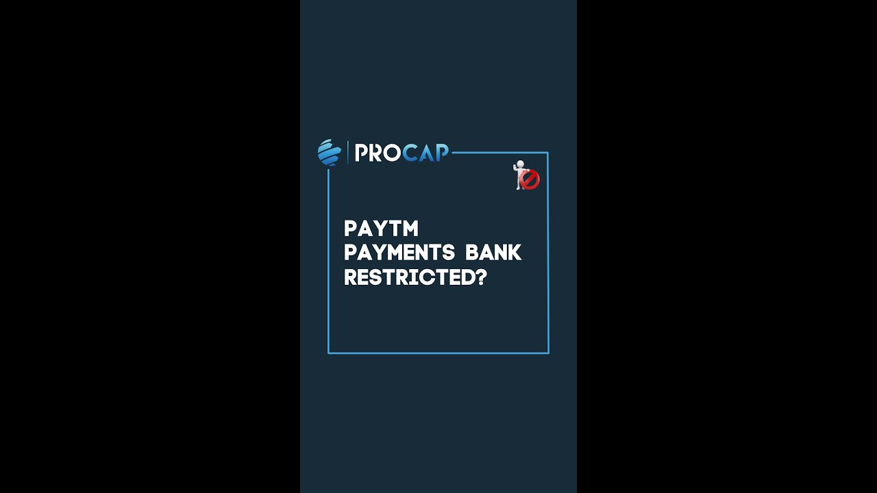 Paytm Payments Bank Restricted? 