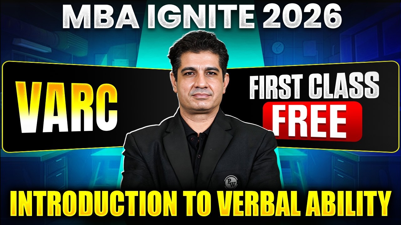 Introduction to Verbal Ability | VARC | CAT 2026 Preparation | MBA IGNITE 2026
