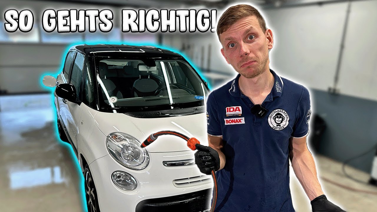 Auto Waschen mit dem Wasserschlauch | AUTOLACKAFFEN