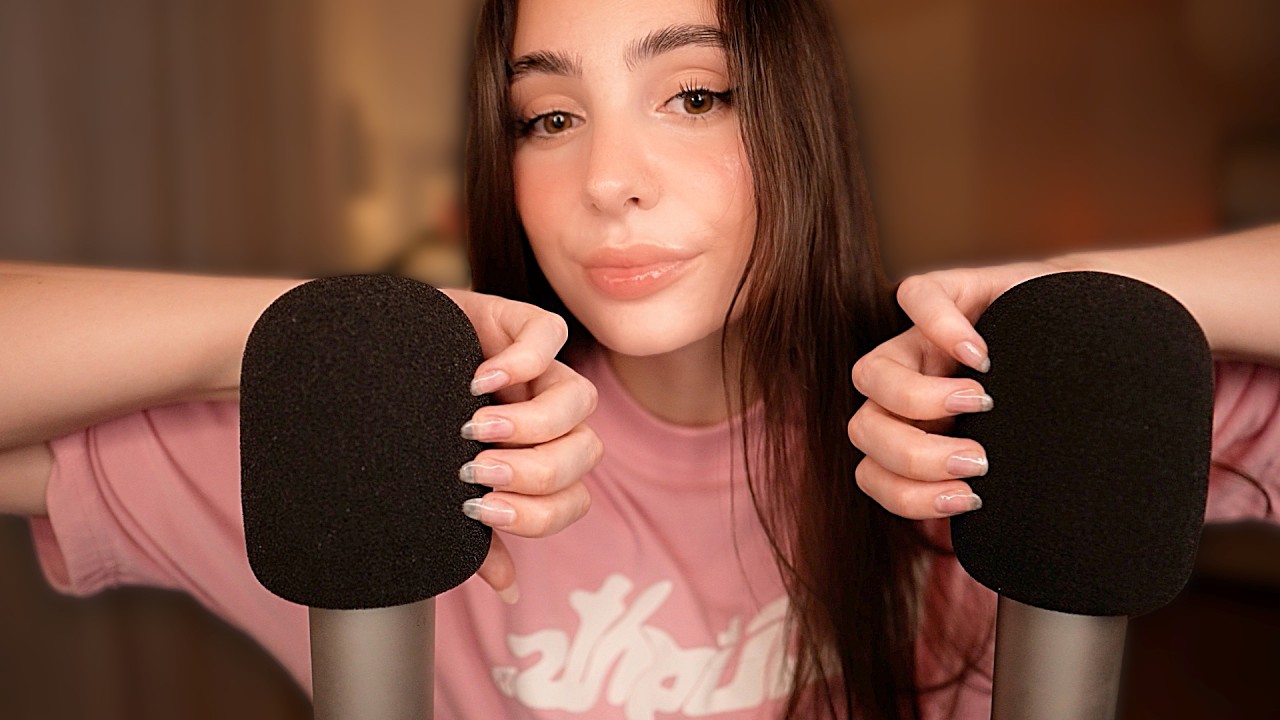 ASMR 2 часа чистого скрежета по микрофону 💅🏼 с 2 микрофонами 🎙️🎙️ Без разговоров 🤫