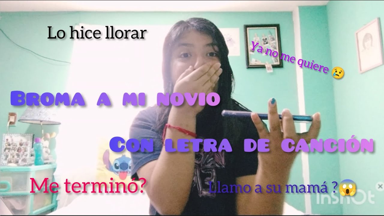 Broma a mi novio con letra de canción 😹📱