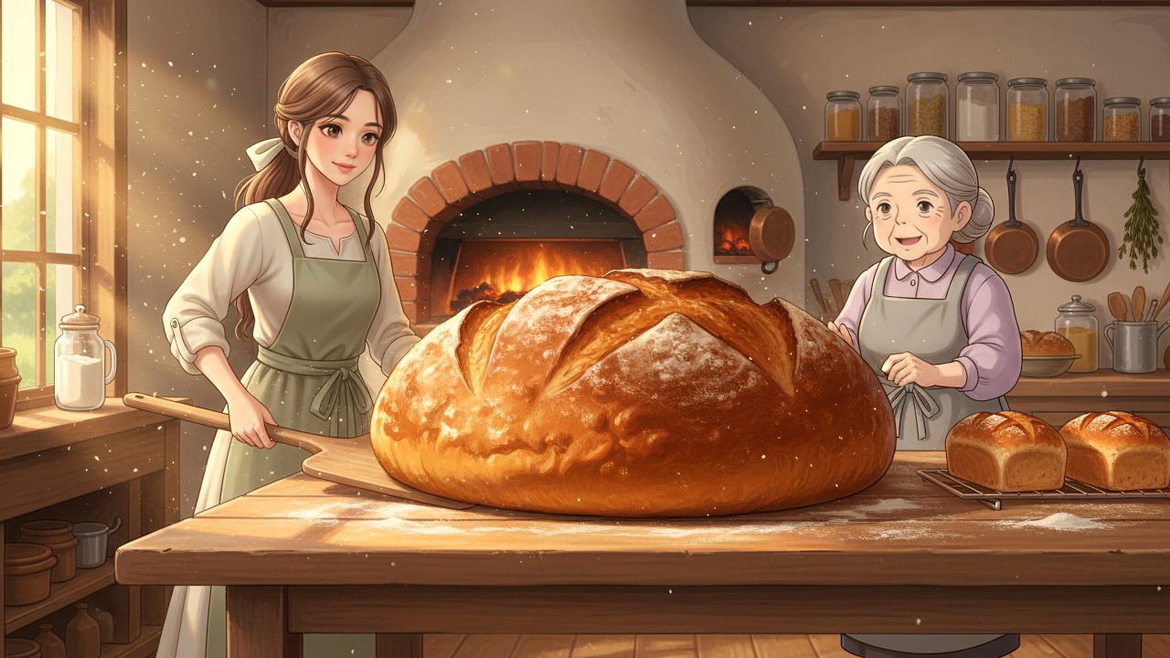 The Morning Bread Before Sunrise: Baking at Dawn | Ghibli Style Video