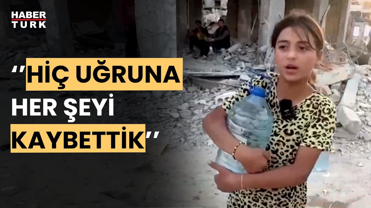 Gazzeliler, bir yudum su için uzun saatler kuyrukta bekliyor