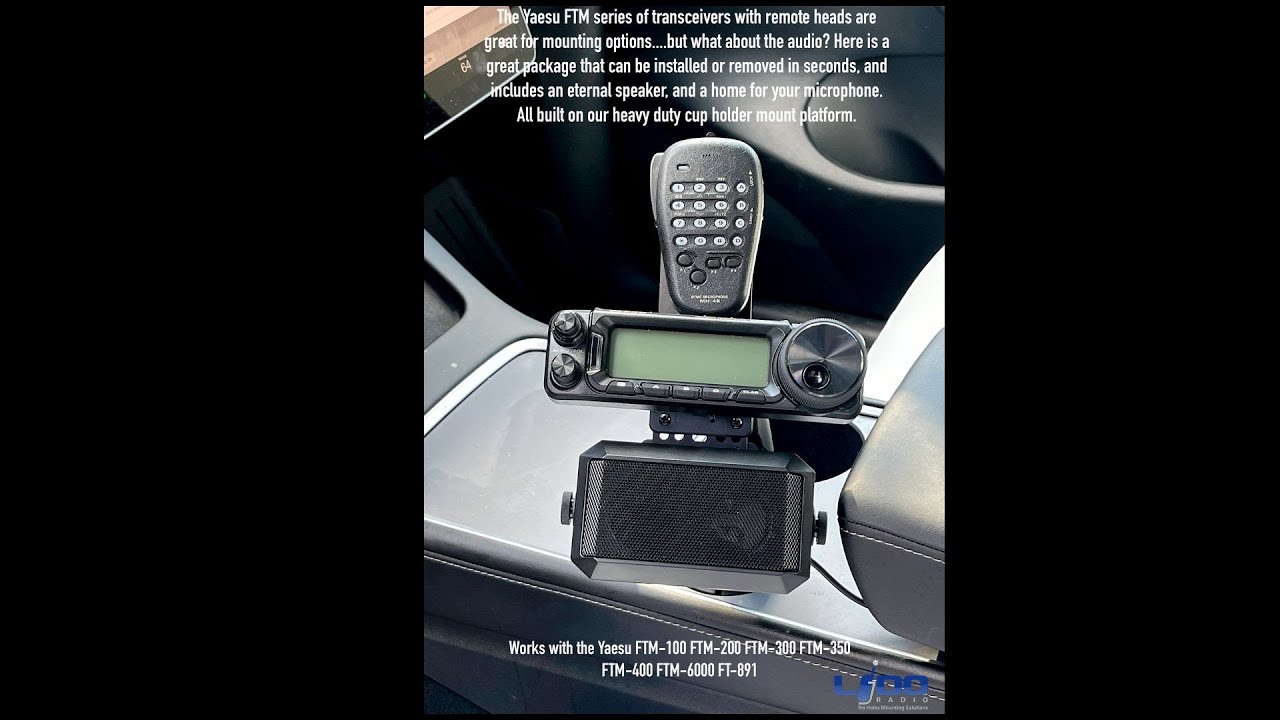 Yaesu FTM-300 FTM-400 FT-891 Mount With External Speaker Included