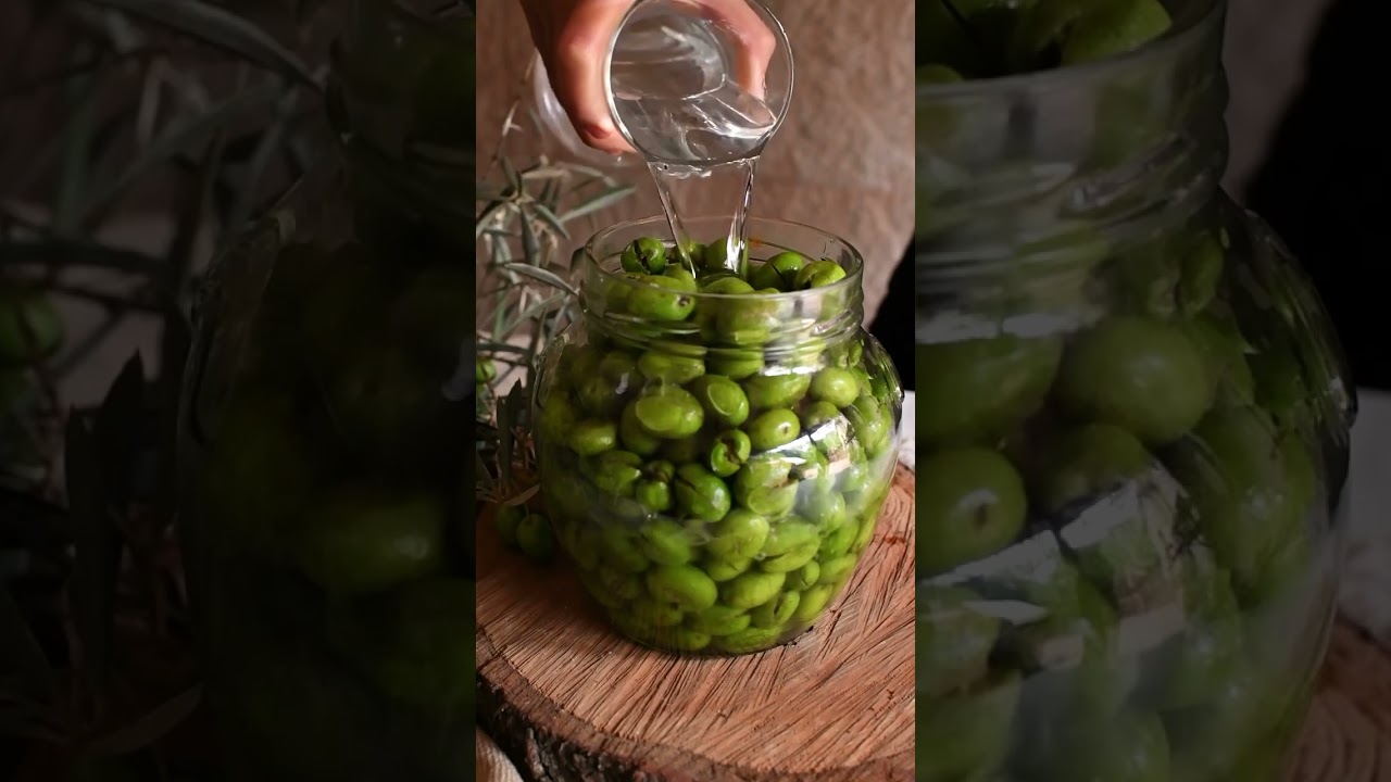 Aceitunas aliñadas caseras #aperitivo #aperitivosfaciles #recetacasera