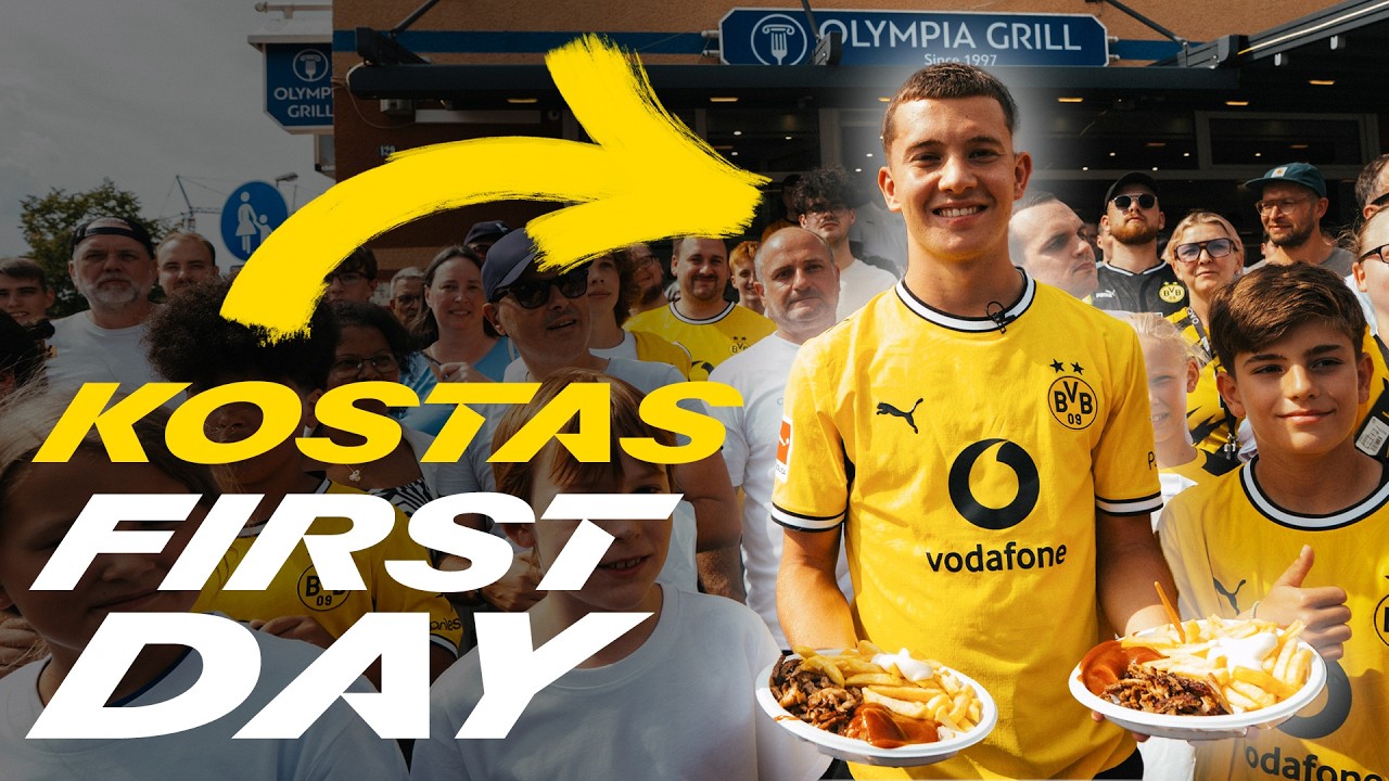 Gyros plates, Gro&szlig;kreutz number & more | Karetsas&rsquo;s first day in Dortmund