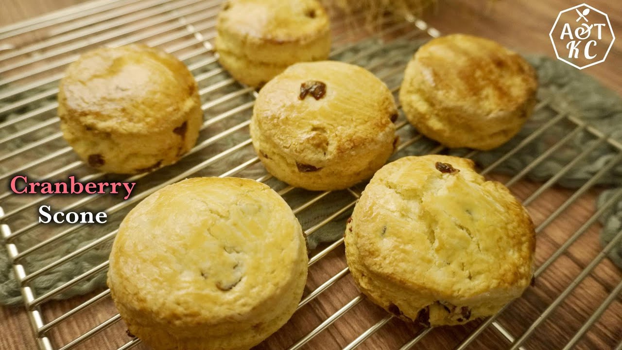 英式鬆餅┃Cranberry Scone 蔓越莓司康/鬆餅┃鬆軟美味、零失敗