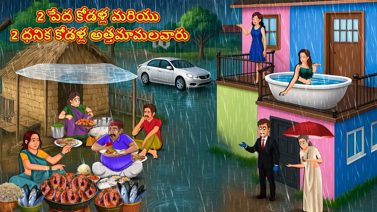 2 పేద కోడళ్ల మరియు 2 ధనిక కోడళ్ల అత్తమామలవారు | Telugu Stories | Telugu Kathalu | Telugu Stories