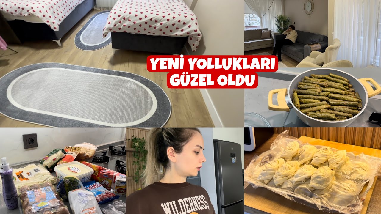 KAYINVALİDEMLE KAHVALTIMIZ😍MİDYE BÖREĞİMLE SARMAM HAZIR✅YOLLUKLARI ESKİMİŞTİ😐YENİLERİ İYİ OLDU👍Vlog 