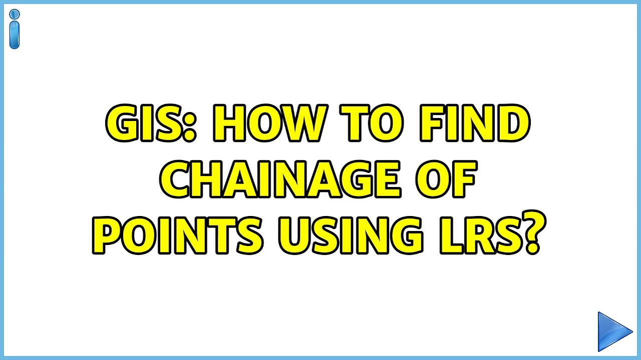 GIS: How to find chainage of points using LRS?