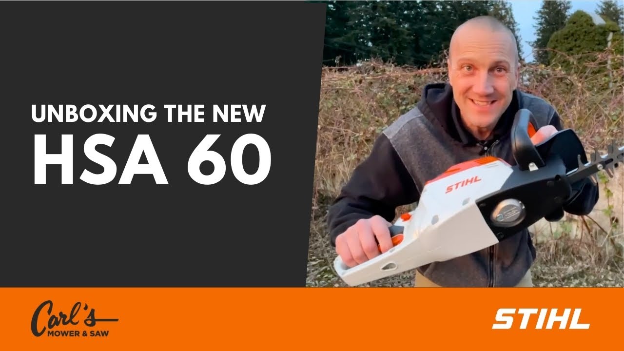 Распаковка кустореза Stihl HSA 60