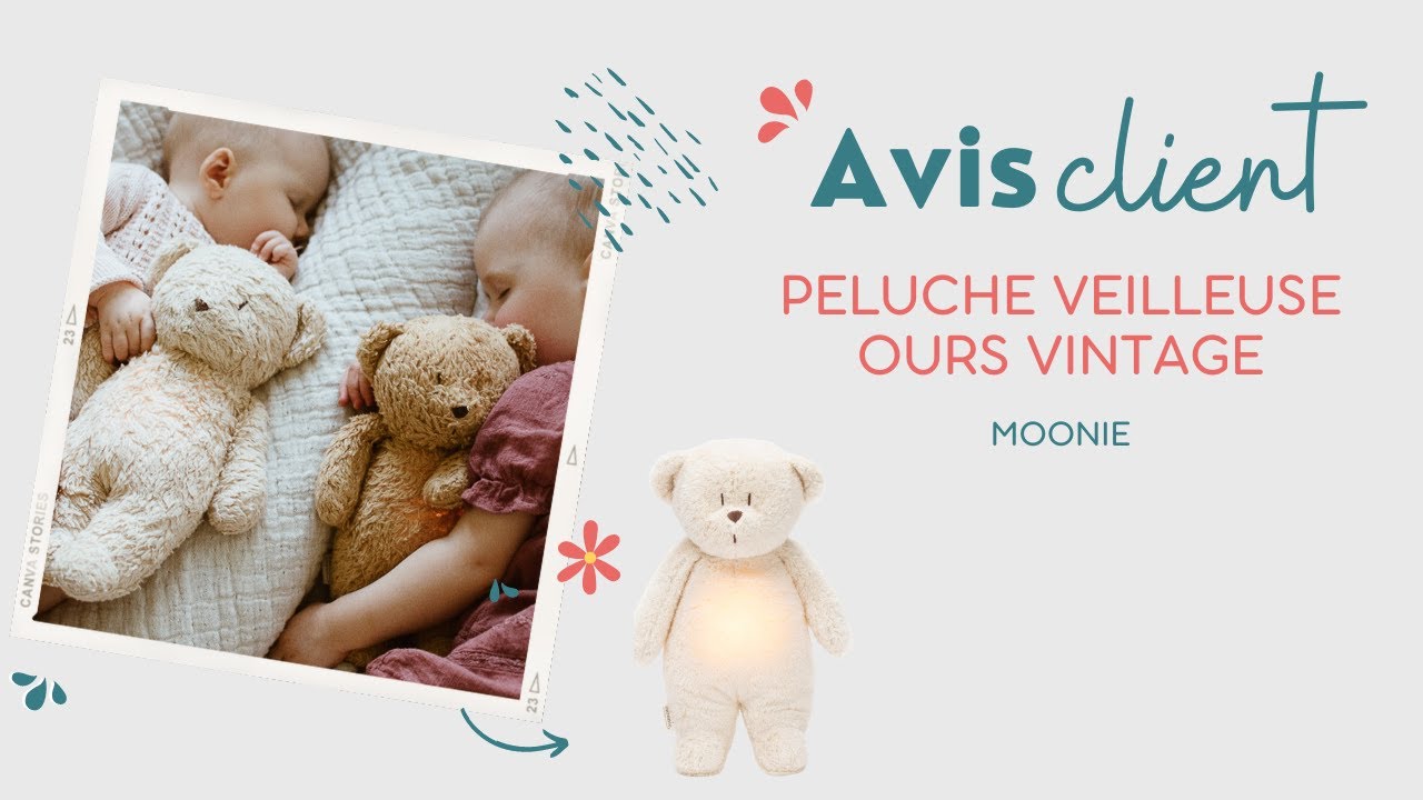 [MOONIE] Peluche veilleuse ours