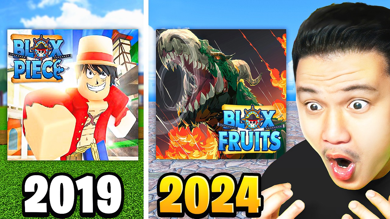 Blox Fruits: обновление 1 против обновления 24