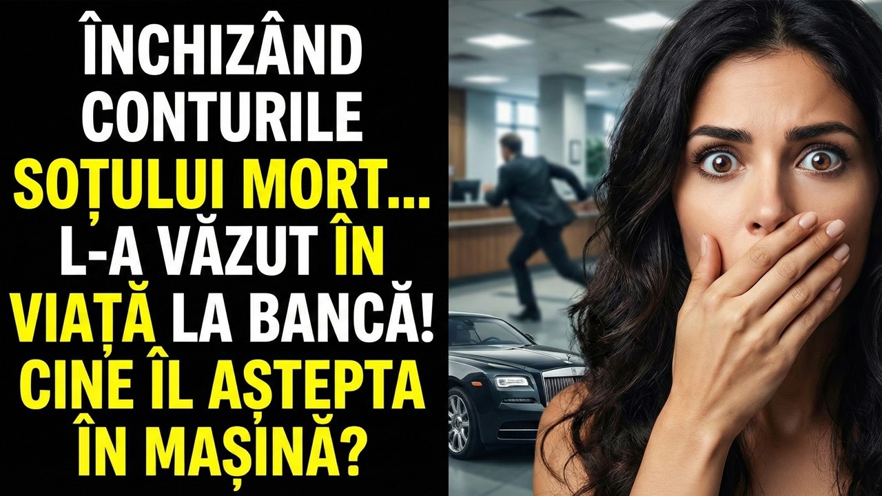 După înmormântarea soțului, am mers la bancă să-i închid conturile. Și atunci l-am văzut în viață...