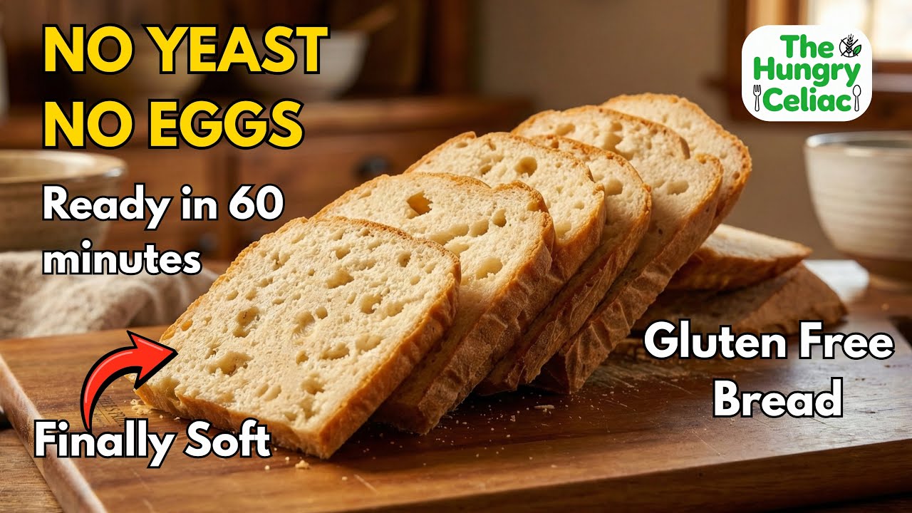 The Easiest Gluten Free Bread in 60 Minutes! (No Yeast, No Eggs, Just Mix & Bake!)
