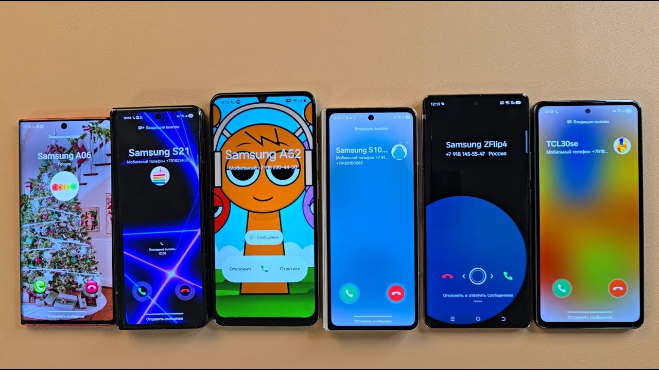 Guess the Phone Incoming Call Samsung ZFold4 Samsung ZFold3 Note10 Realme 60X Samsung A53 S10+