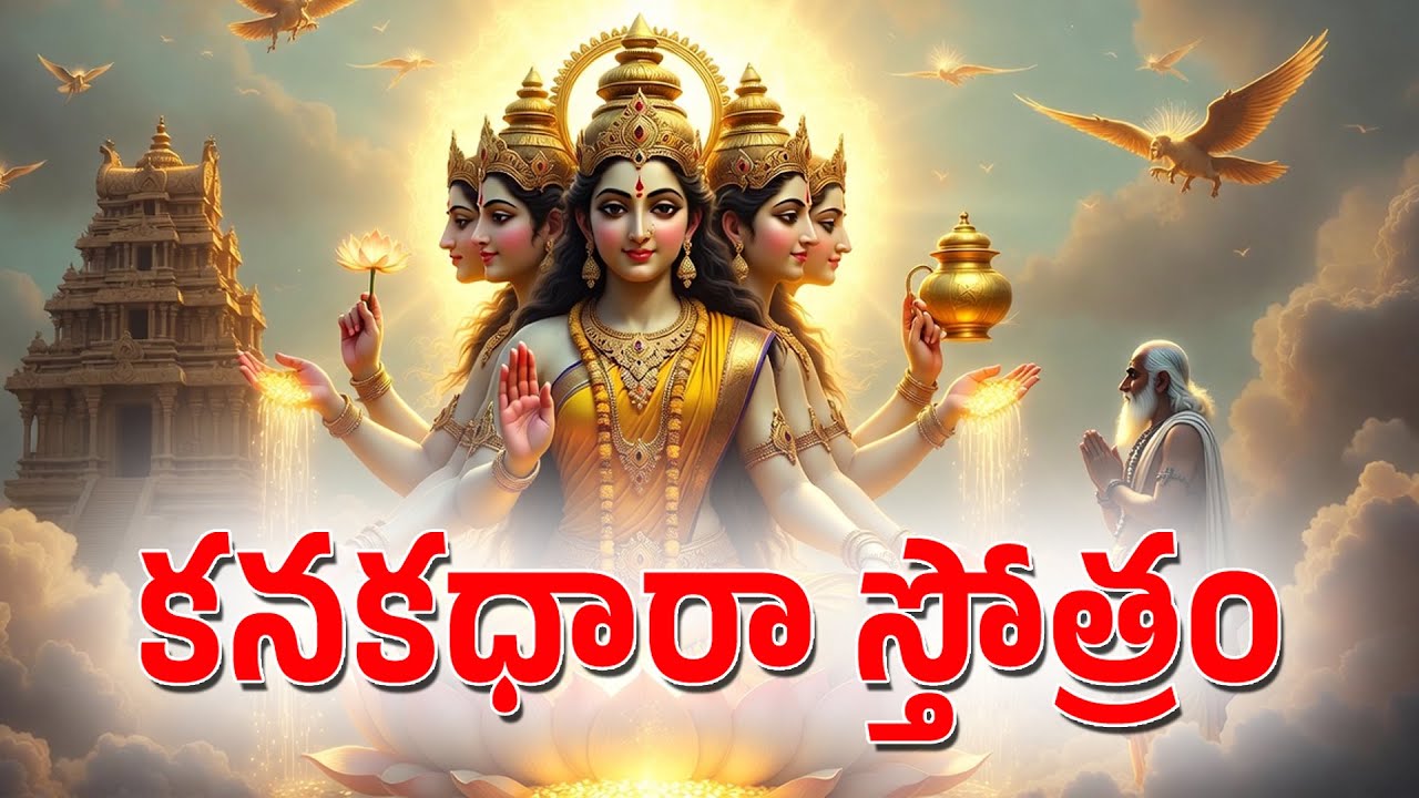 కనకధారా స్తోత్రం ll Kanakadhara Stotram in telugu ll Lakshmi Stothram telugu ll MANA SHAKTI MANDIR