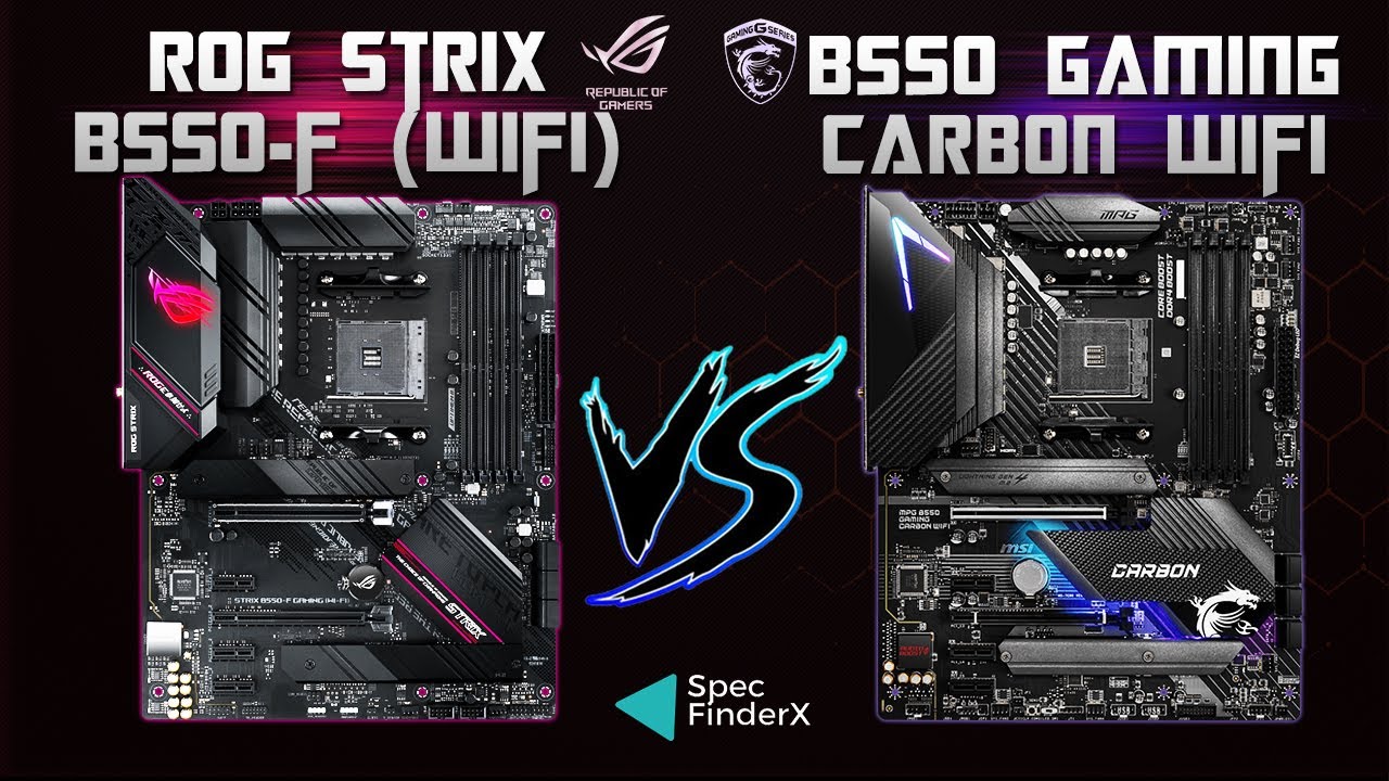ASUS ROG Strix B550-F Gaming (WiFi 6) vs MSI MPG B550 Gaming Carbon Wifi