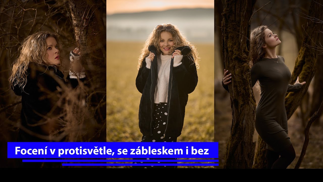 Focení v protisvětle se zábleskem za mrazivého rána