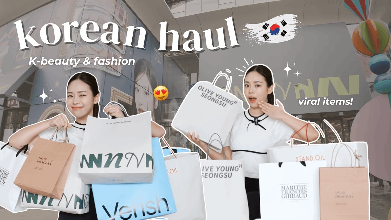 HUGE Korea Shopping Haul 🇰🇷 i bought too much 😳🙈