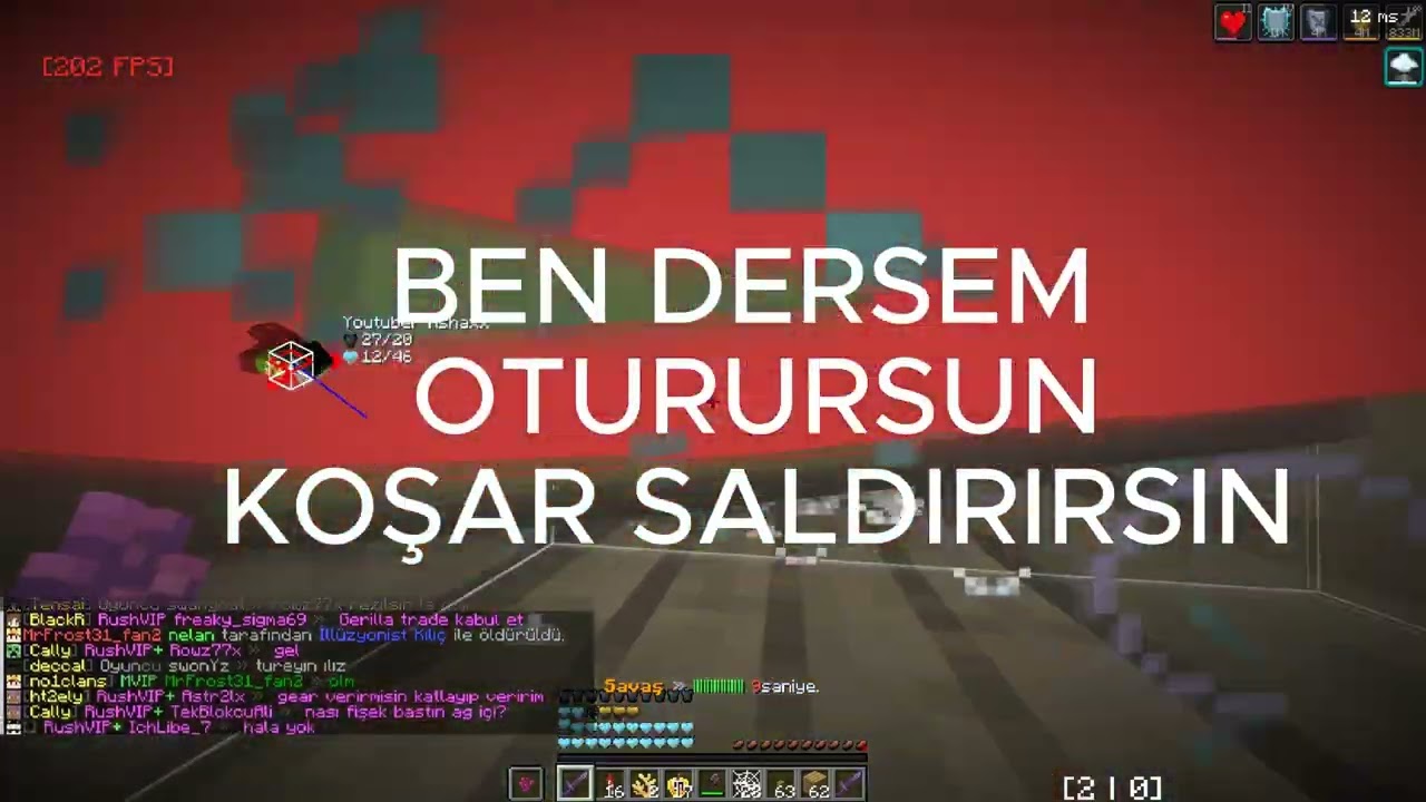 Yaramazlık Yapan RushCraft Oyuncularını Cezalandırdım