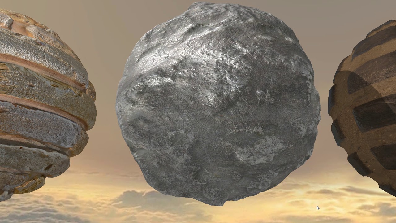 Desdinova WebGL Engine - Techdemo v0.3 - Displacement and Ambient Occlusion Map on PBR materials
