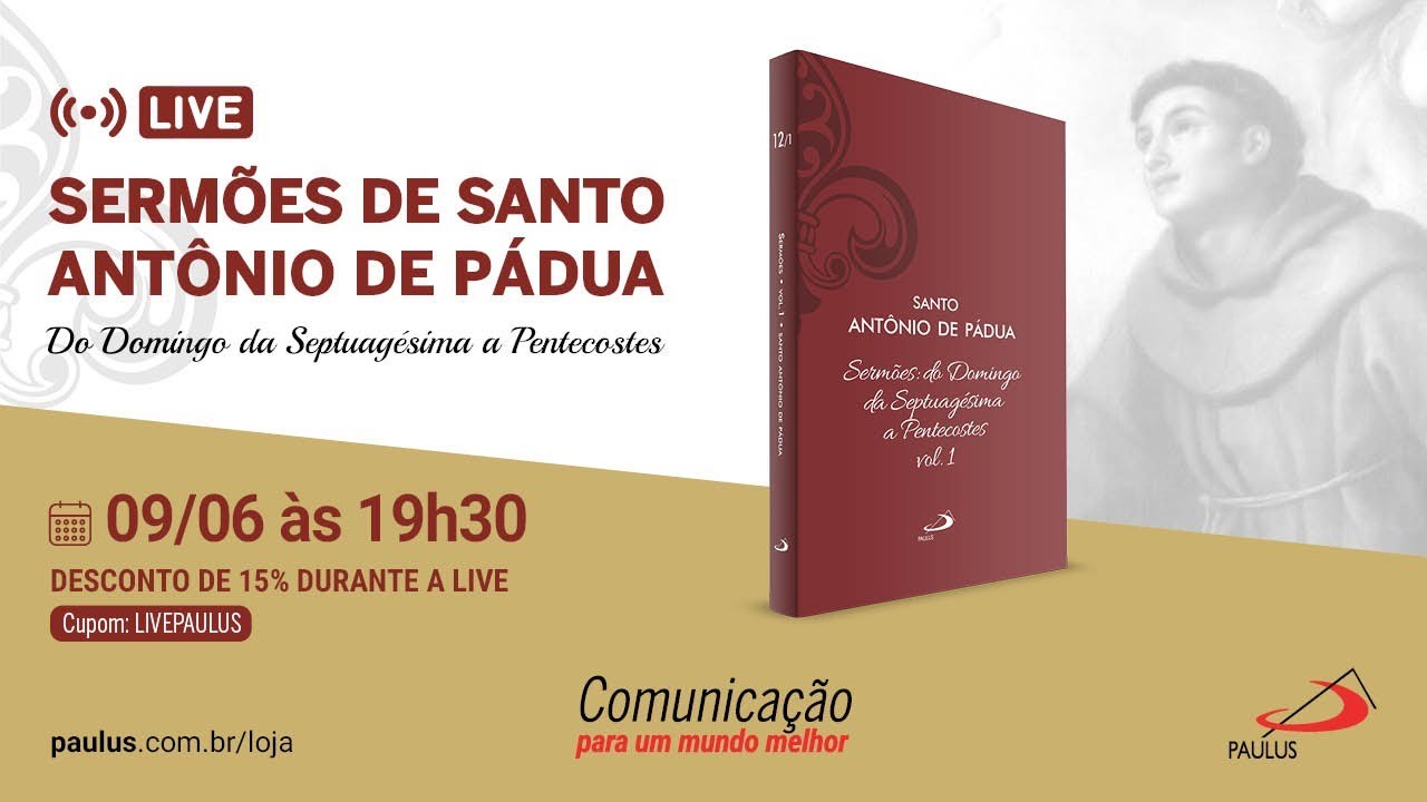 Live: Sermões de Santo Antônio de Pádua