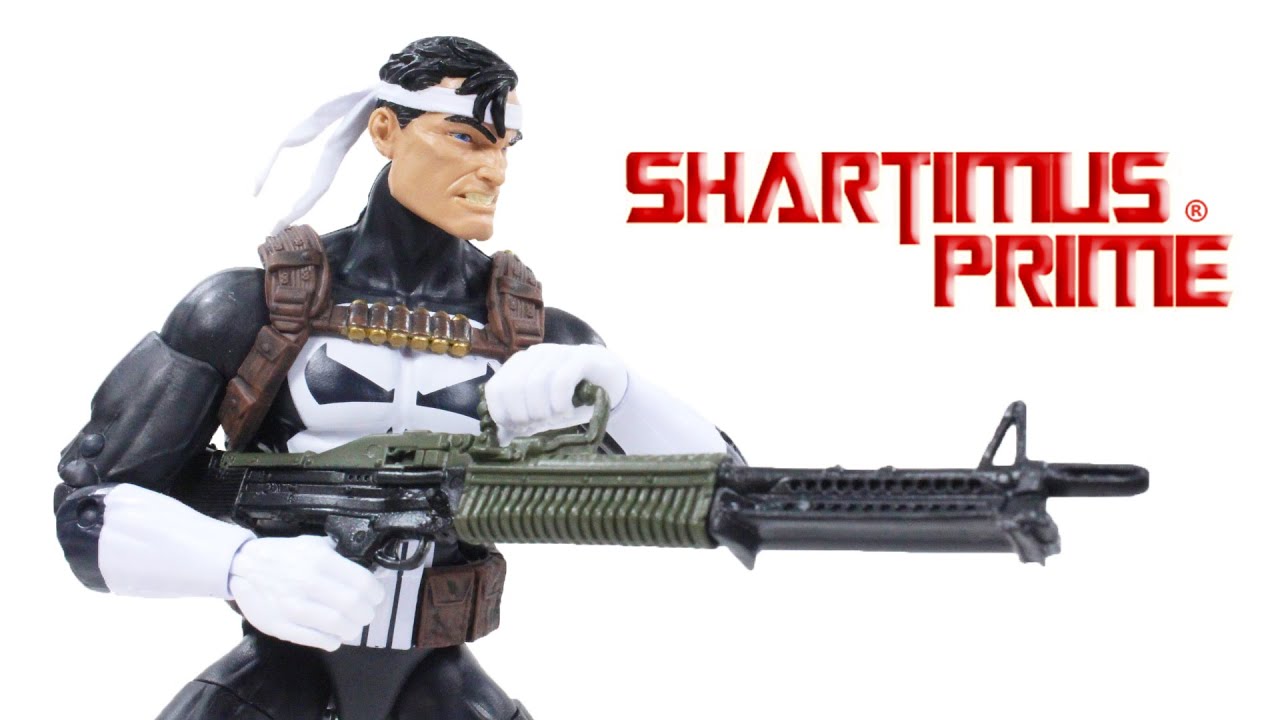 Marvel Legends Punisher 2016 Jim Lee Walgreens Exclusive Comic Book Toy Action Figure Review