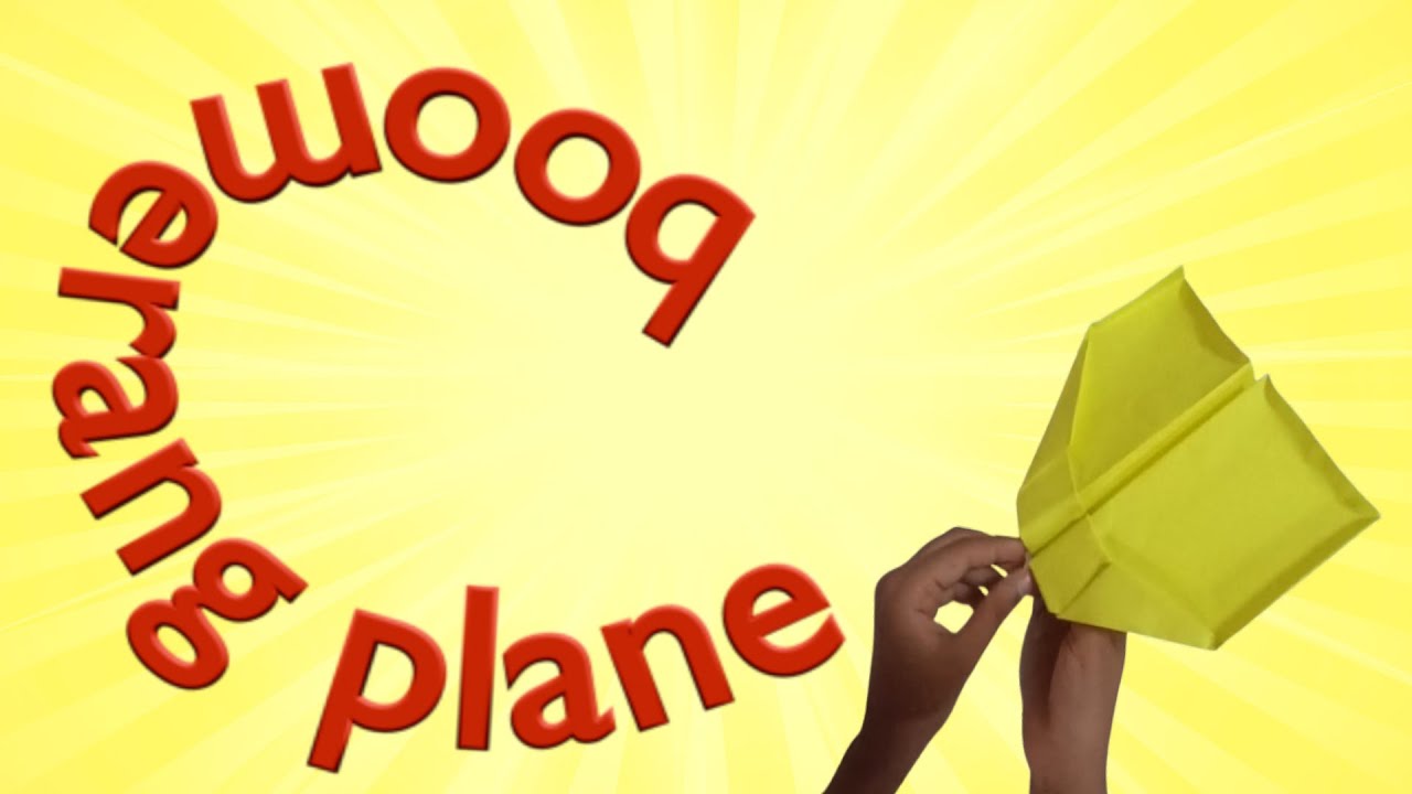 How to Make a Boomerang Plane That Flies Back! | Easy DIY Paper Airplane Tutorial
