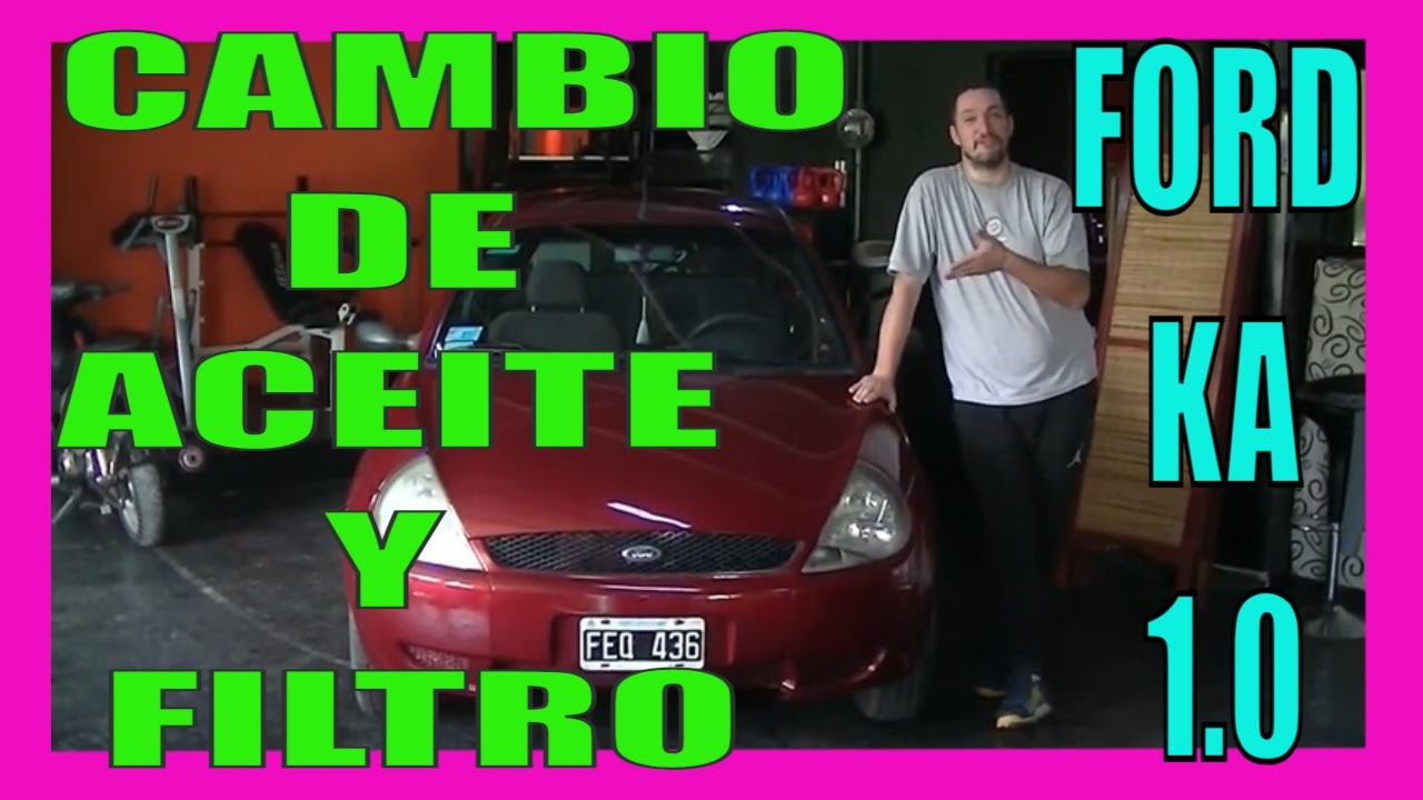 👉👍👉COMO HACER UN CAMBIO DE ACEITE A UN FORD KA 1.0👈👍👈