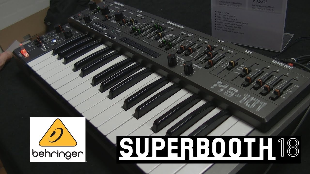 Behringer MS -101: реплика Roland SH-101! (Superbooth18)