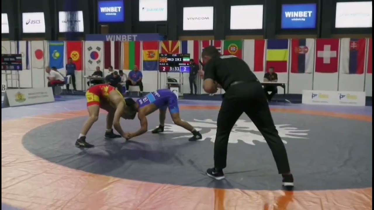 57 kg. Besir Alili (MKD) vs Mahdi Rahimi (IRI) 5:4,Inter. tournamet,, Dan Kolov,, 2023
