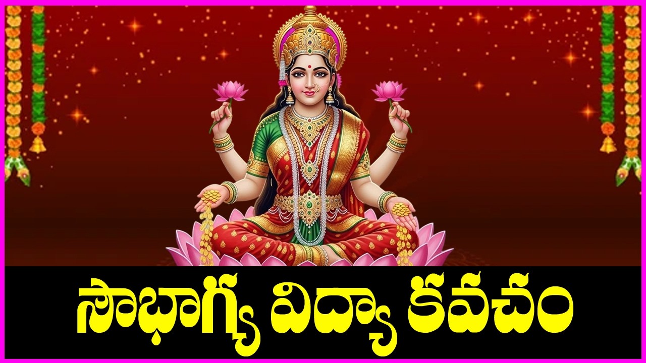 Soubhagya Vidya Kavacham | Lakshmi Devi Devotional Songs | Telugu Bhakti Songs