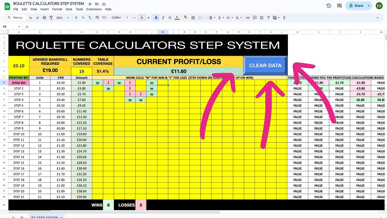 How to create a Clear Data button on Google Sheets