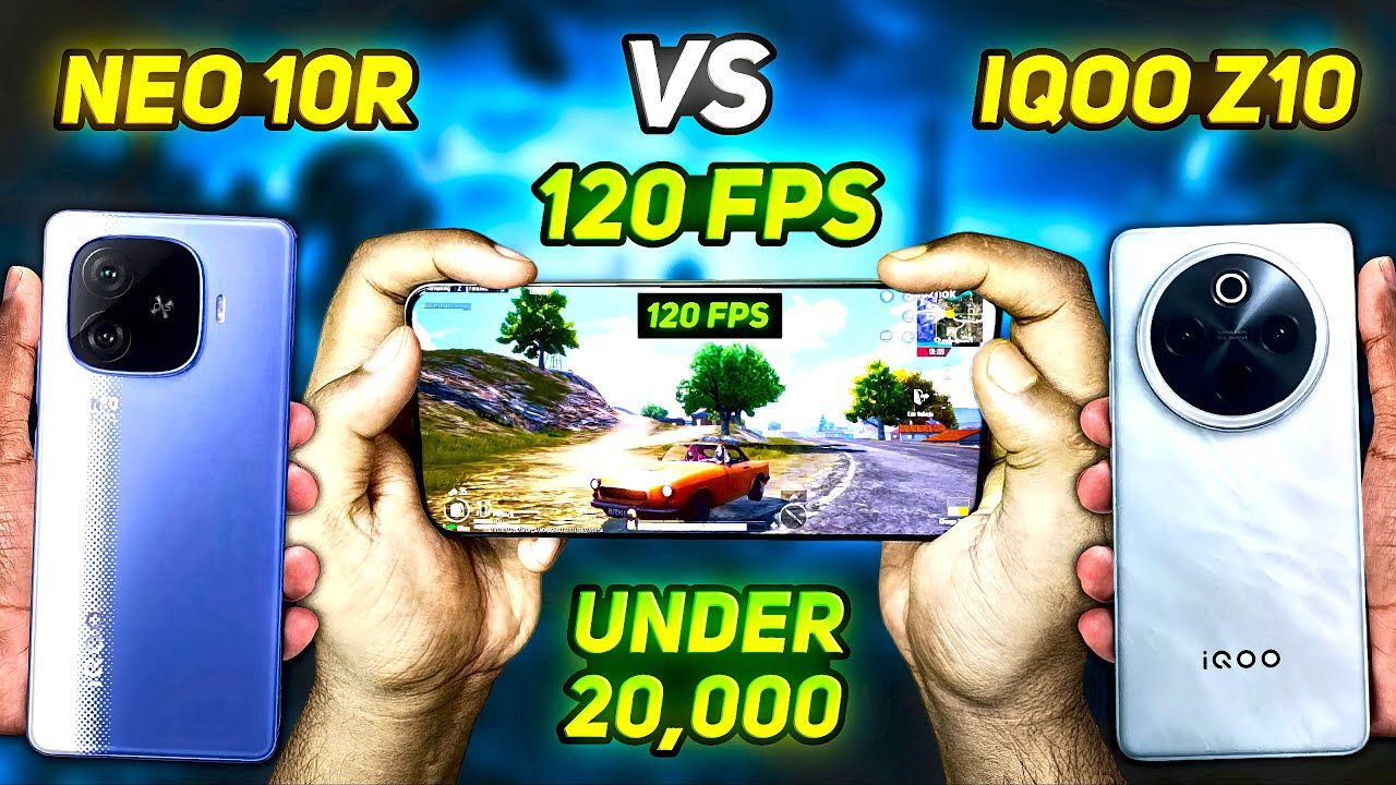 IQOO Neo 10r Vs IQOO Z10 😱 Bgmi Pubg 120 FPS Test 🔥 Best Phone Under 20000