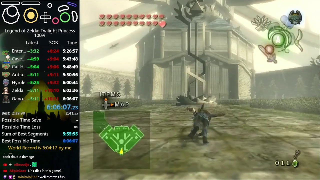 Twilight Princess 100% speedrun