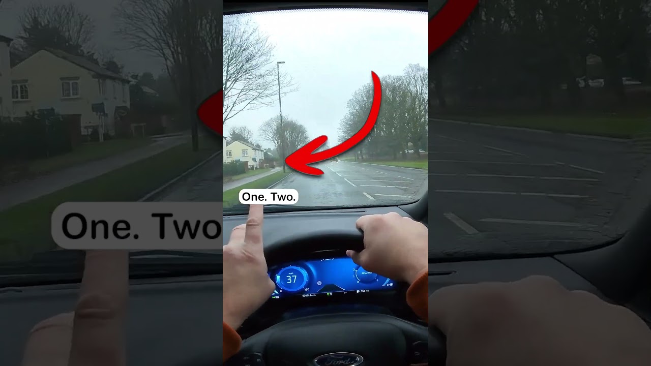 Wet stopping Distance? #drivinglessons #wet