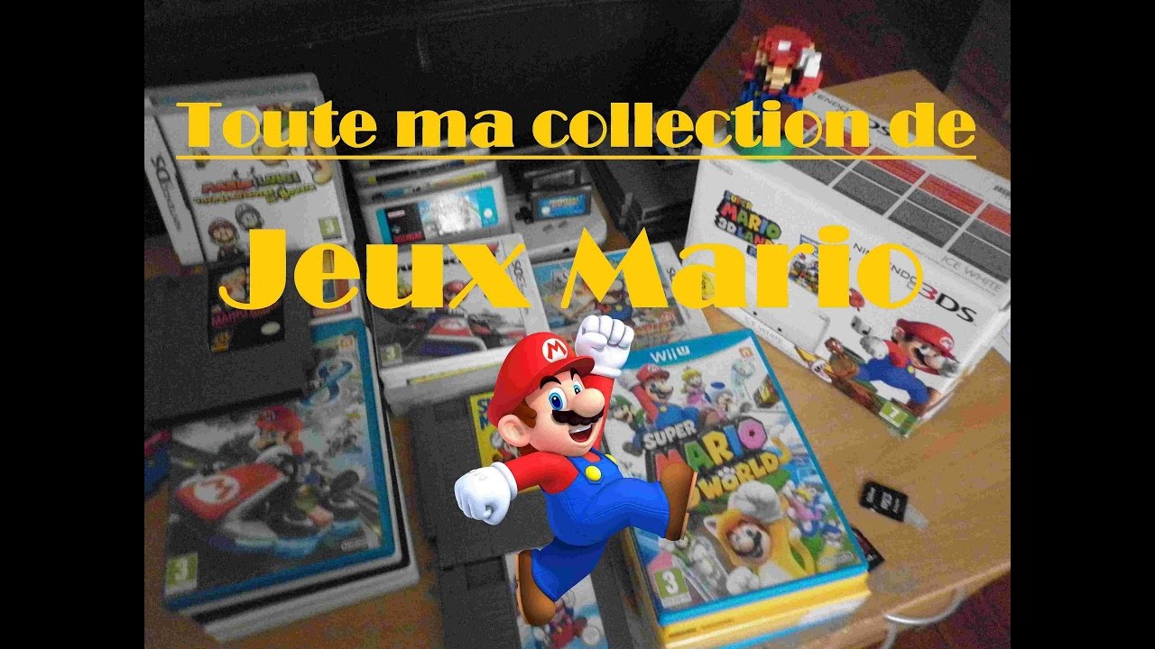 Toute ma collection de jeux Mario !