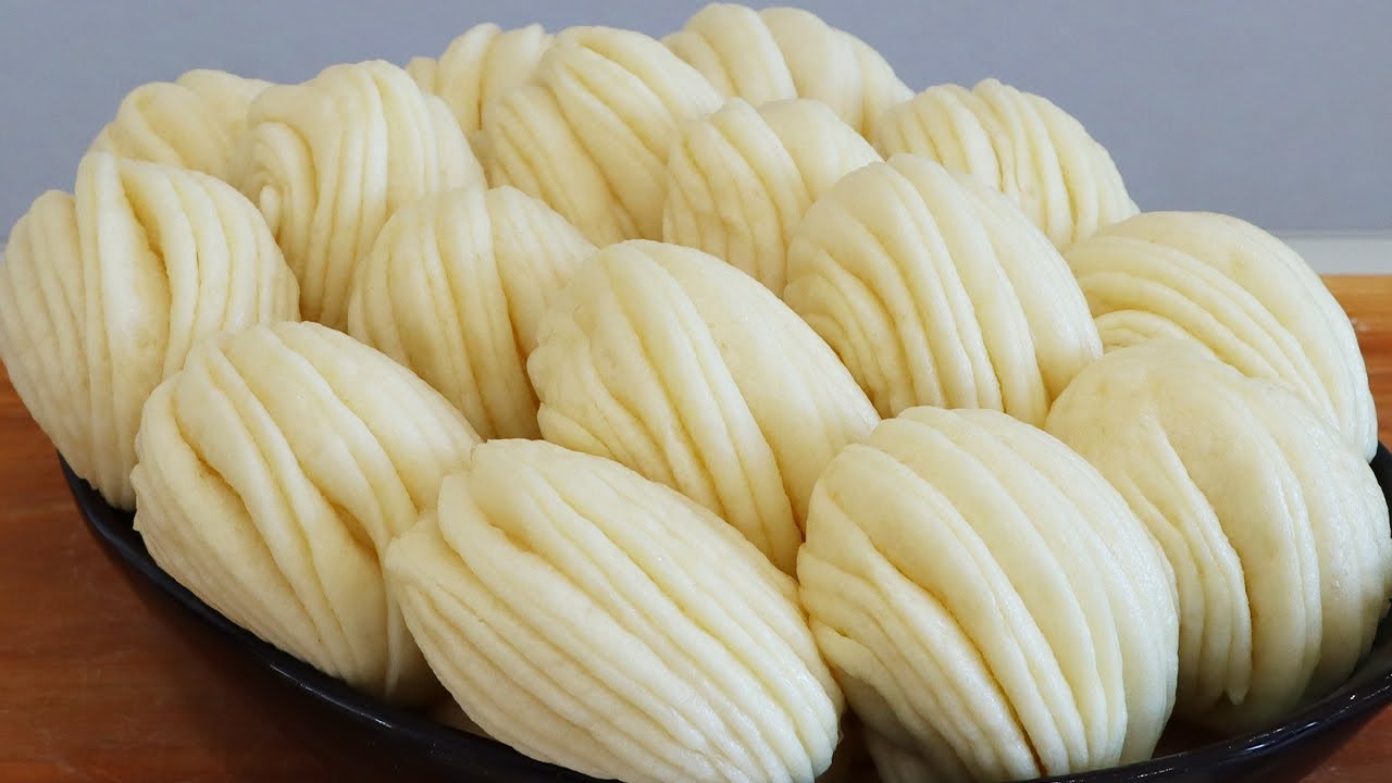 【面食合集】1碗面粉1碗水做花卷！不用发面现做现吃，出锅后香味十足！【海娟美食】
