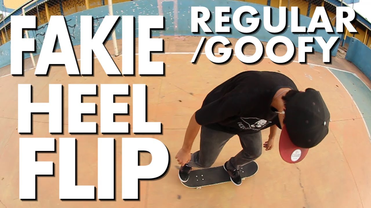 COMO MANDAR FAKIE HEELFLIP LIÇÃO BÁSICA - SKATE