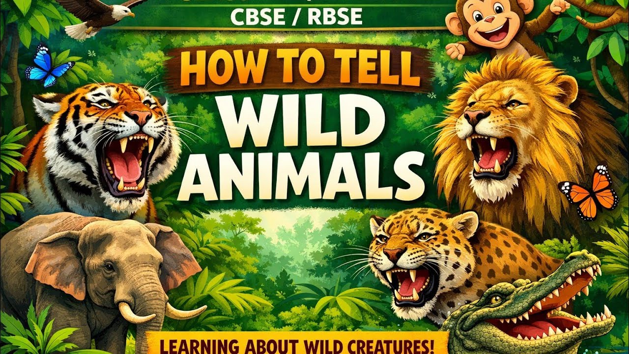 Class 10 English | How to Tell Wild Animals | Poem Explanation in Hindi | CBSE RBSE