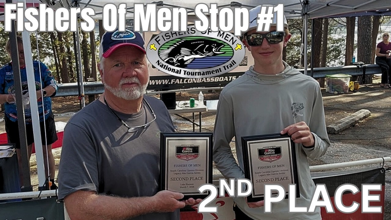 2ND PLACE IN BASS FISHING TOURNAMENT