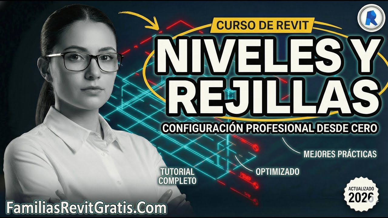 📐 Todo sobre NIVELES y REJILLAS (Desde Cero) | Curso de Revit