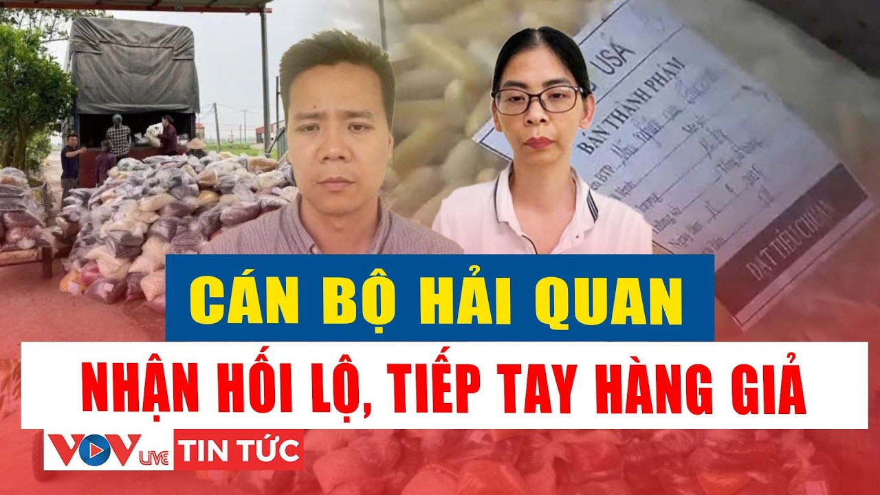 Vụ 100 tấn thực phẩm chức năng giả: Cán bộ hải quan nhận hối lộ 1.5 tỷ đồng | VOV Live