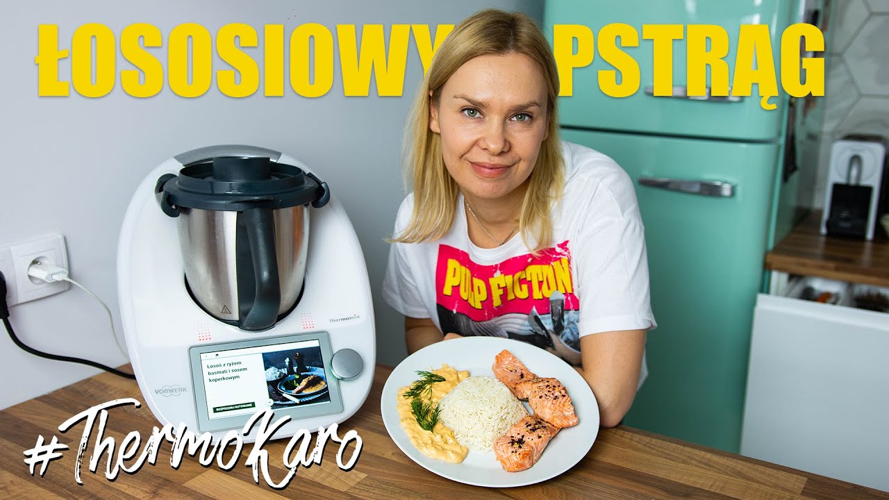 Thermomix Łosoś z Ryżem Basmati i Sosem Koperkowym