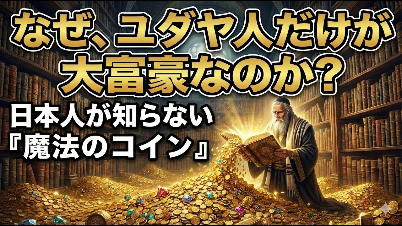 【閲覧注意】貧乏人は「金」を貯め、ユダヤ人は「〇〇」を貯める。5000年隠された「大富豪の聖典」タルムードの教え。