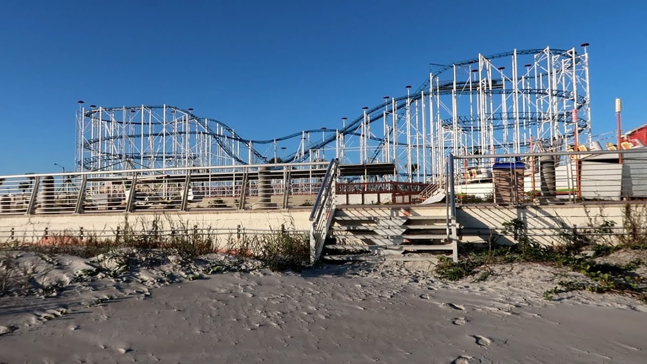 Abandoned Sand Blaster Roller Coaster- Daytona Beach Boardwalk