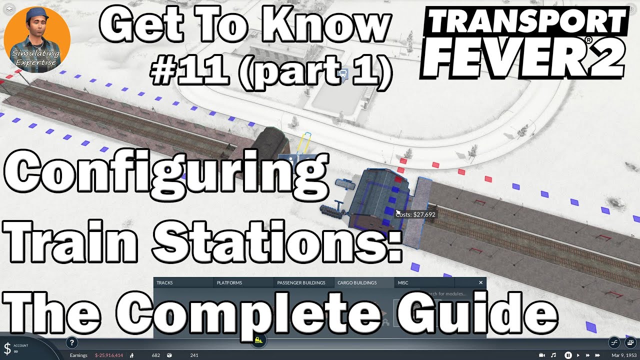 Transport Fever 2 : How To Configure Train Stations : Get To Know Modular Stations