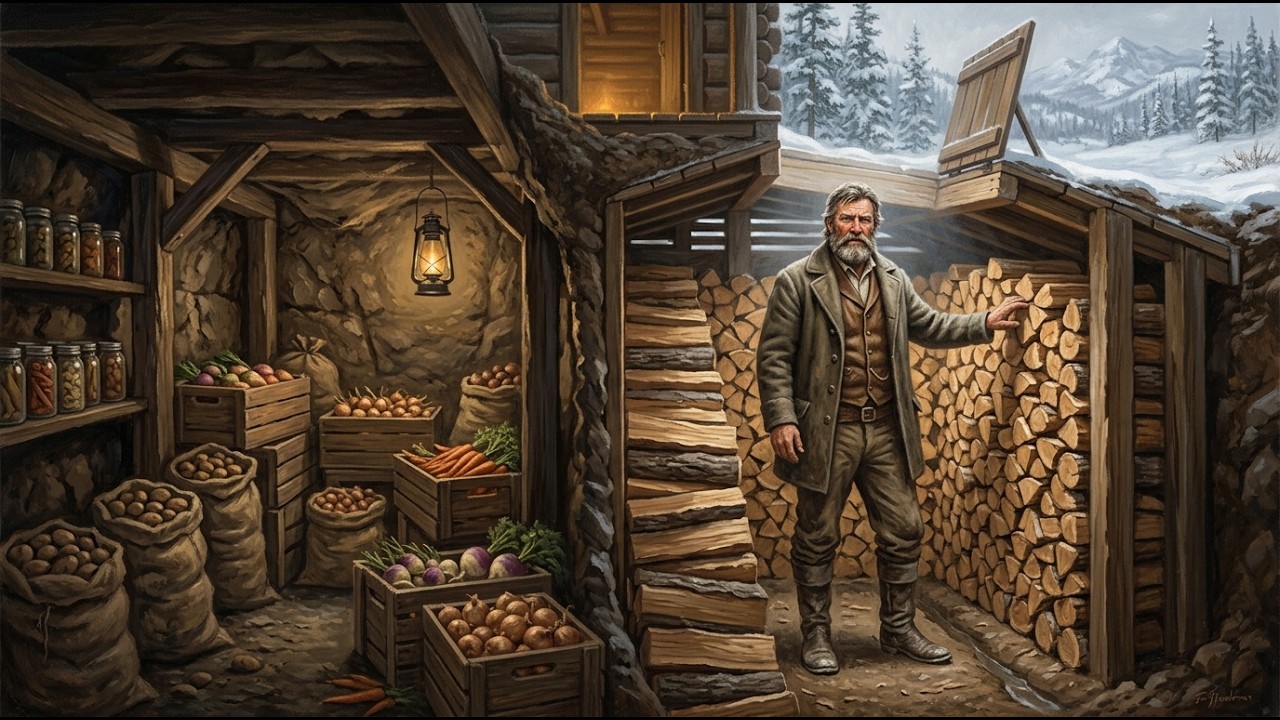 Ils Se Sont Moqués De Son Abri Souterrain — Jusqu’à Ce Que Son Bois Reste Sec Tout l’Hiver
