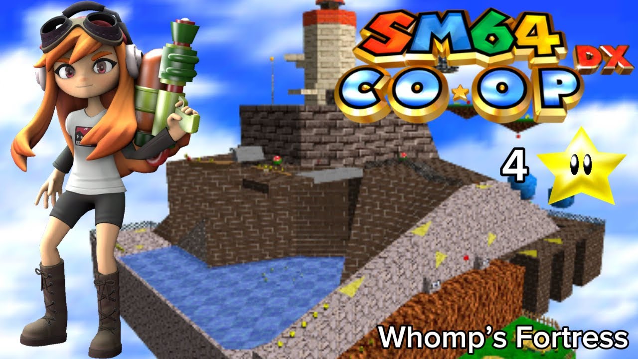 Super Mario 64: Meggy Spletzer - Whomp’s Fortress Gameplay (4 Stars)
